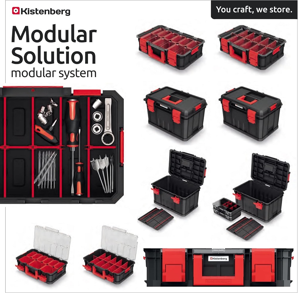 Prosperplast Werkzeugkiste MODULAR SOLUTION 30 - schwarz
