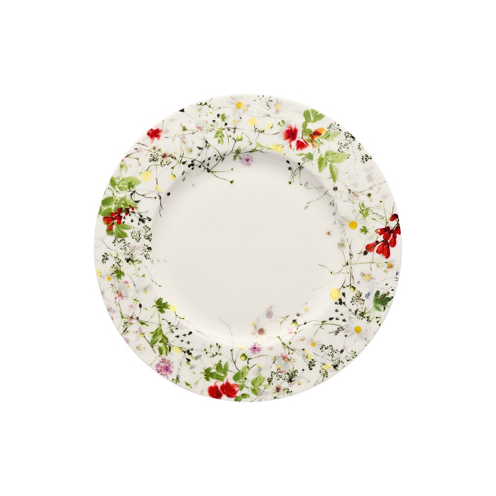 Rosenthal Brillance Bone China Fleurs Sauvages Frühstücksteller rund 23 cm Fahne