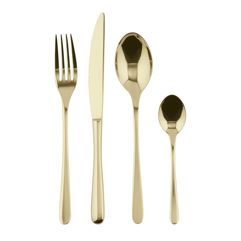 Sambonet Taste Mirror PVD Champagne Besteck-Set 24-tlg.