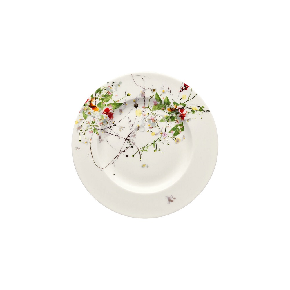 Rosenthal Brillance Bone China Fleurs Sauvages Brotteller rund 19 cm Fahne
