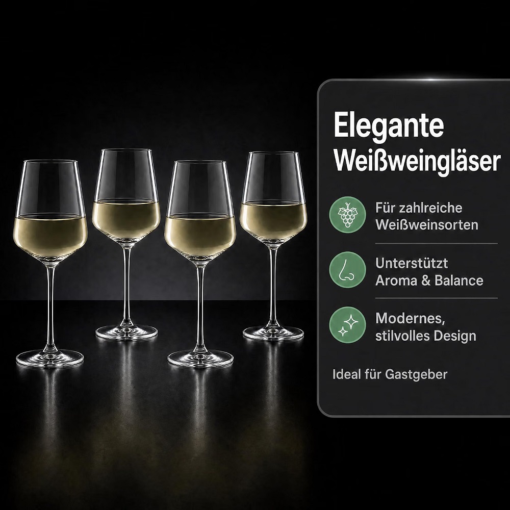 Der-Porzellan-Laden by Spiegelau Style Weißweinglas  440 ml 4er Set