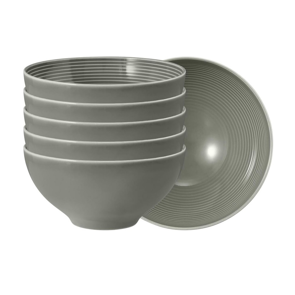 Seltmann Weiden Beat Perlgrau Schüssel 15,5 cm 6er Set