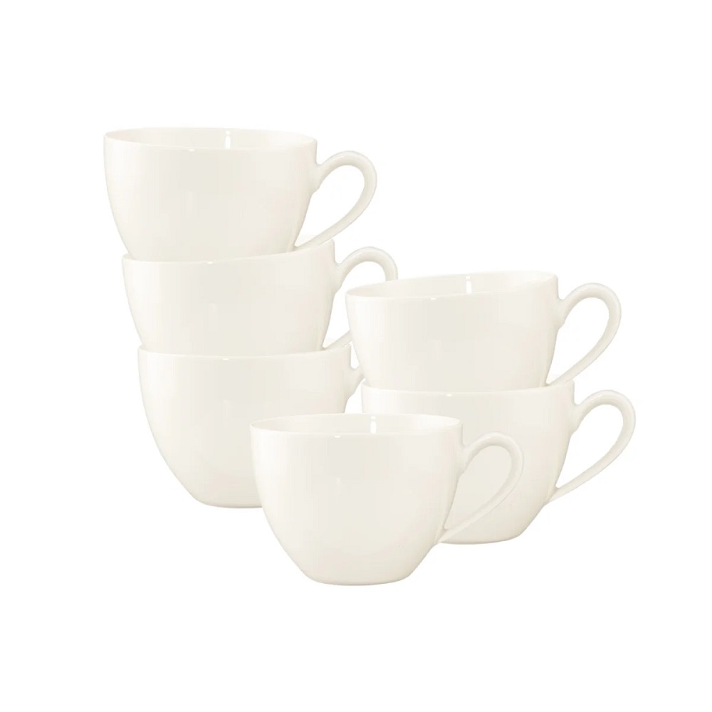 Seltmann Weiden Savona Fine Diamond weiß Kaffee-/Cappuccinoobertasse 0,27 l 6er Set