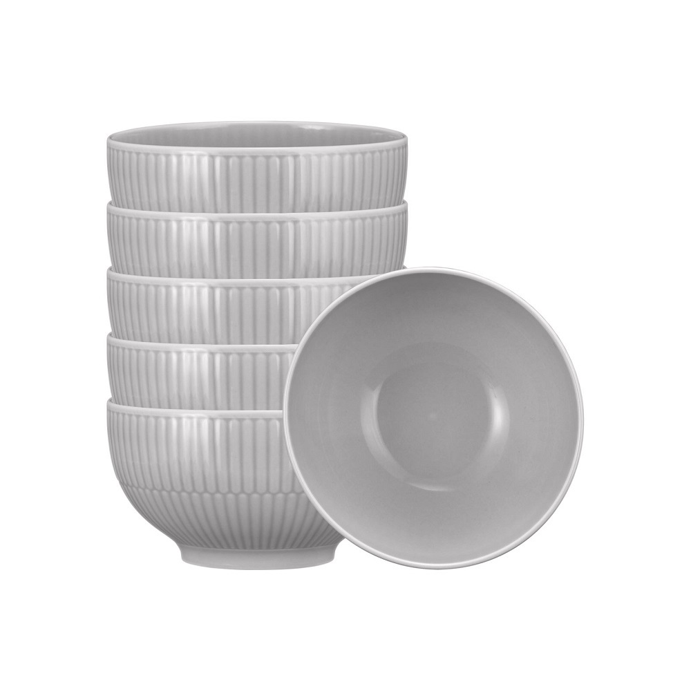 Seltmann Weiden Amina silbergrau  Cafè au lait Schale 0,5 l 6er Set