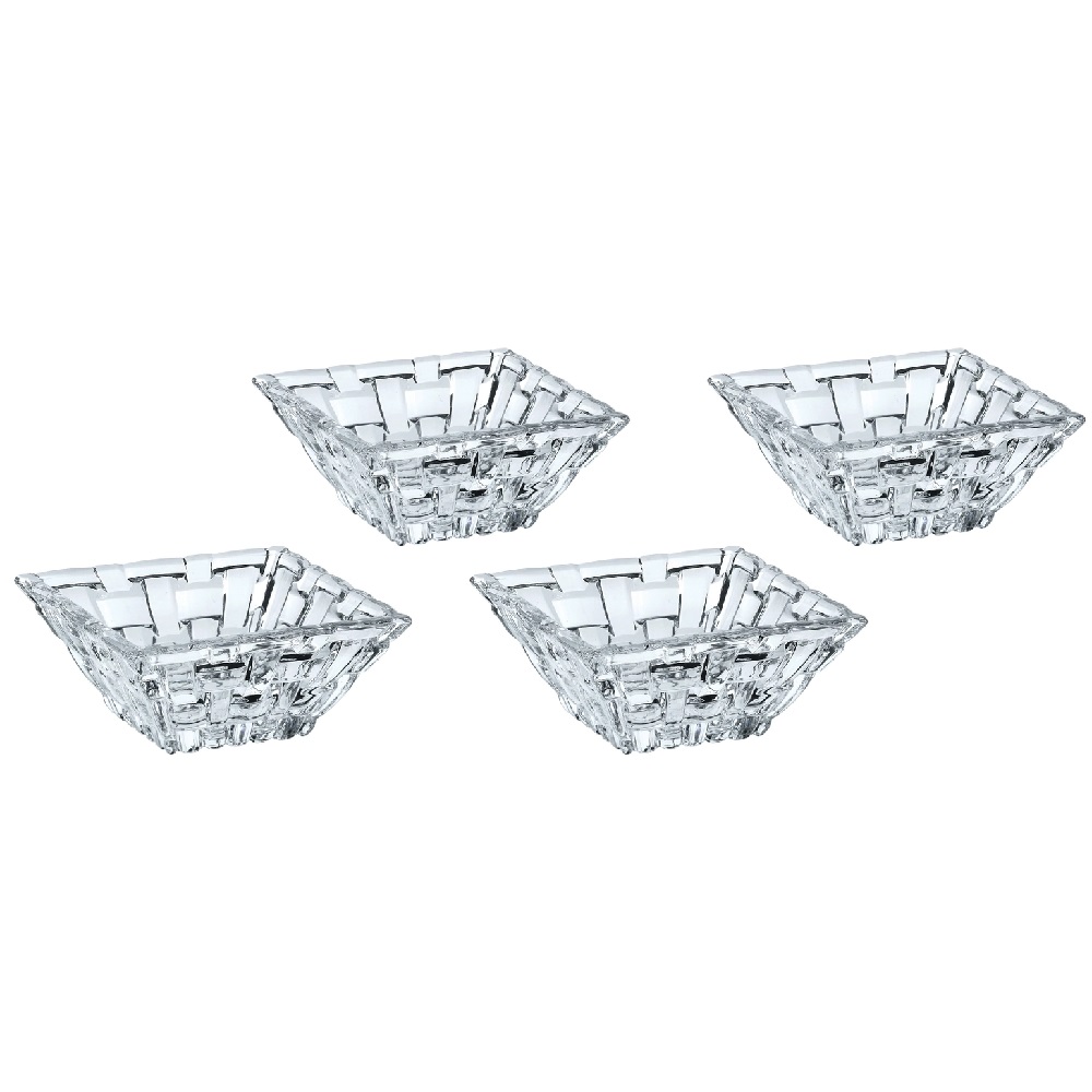 Nachtmann Bossa Nova Dip Schale Quadratisch 8,5x8,5x3,6 cm 4er Set